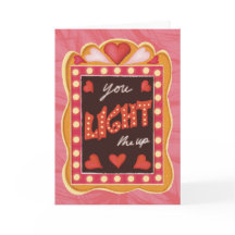 Retro vintage Valentine’s Day Card Theatre Lover