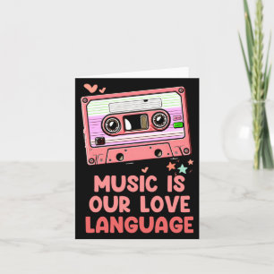 Retro Vintage Valentines Day Cette 80s Men Wo  Card