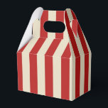 Retro Vintage Vertical PopCorn Classic Stripes Favour Box<br><div class="desc">Graphic stripes decor in horizontal or in vertical fashion are a modern classic graphic design style that always make for a great custom gift for yourself or for someone special on your list, these are sure to make an impression on any festive occasions. Email us using the "Ask this Designer"...</div>