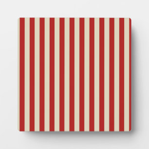 Retro Vintage Vertical PopCorn Classic Stripes Plaque
