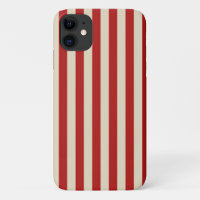 Retro Vintage Vertical Popcorn Stripes in Red