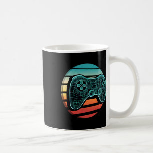 Retro Vintage Video Game Controller Gamer Sunset G Coffee Mug