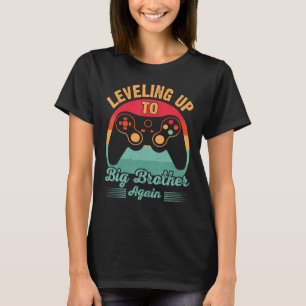 Retro Vintage Video Gamer Levelling up to Big Brot T-Shirt
