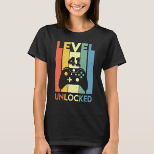 Retro Vintage Video Games Controller Level 41 Unlo T-Shirt