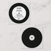 Retro Vintage Vinyl Record RSVP