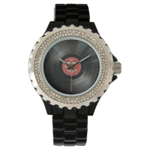 Retro Vintage Vinyl Record Watch - Jewellery & Gif