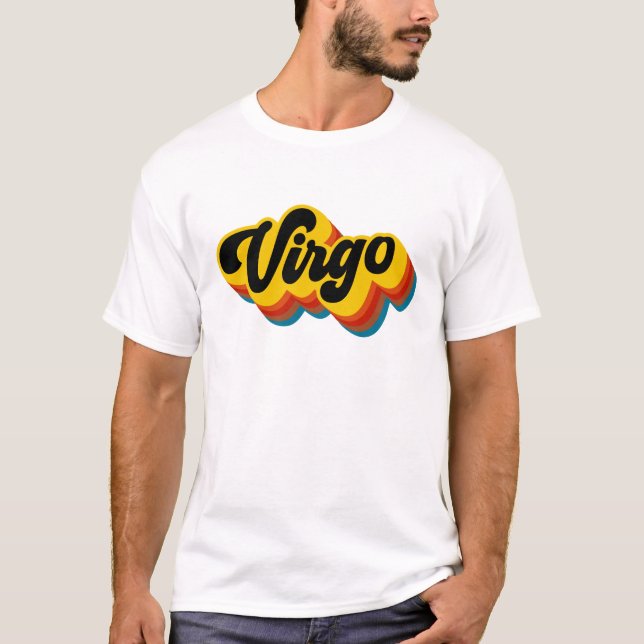 Retro Vintage Virgo T-Shirt (Front)