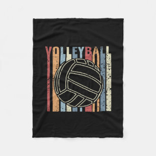 Retro Vintage Volleyball Fleece Blanket