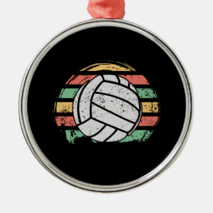 Retro Vintage Volleyball Metal Tree Decoration