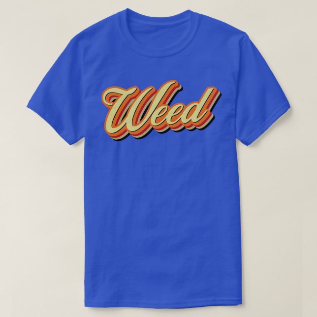 Retro Vintage Weed T-Shirt (Design Front)
