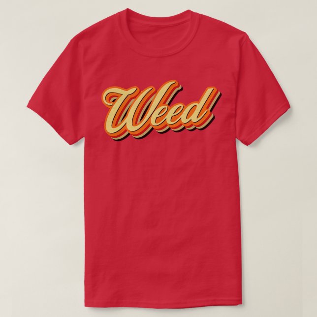 Retro Vintage Weed T-Shirt (Design Front)