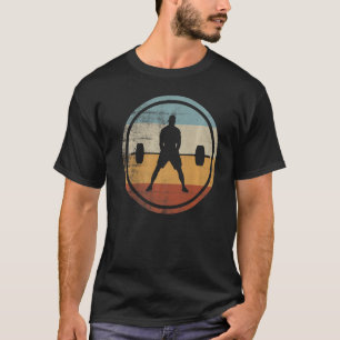 Retro Vintage Weightlifter Powerlifting Weightlift T-Shirt