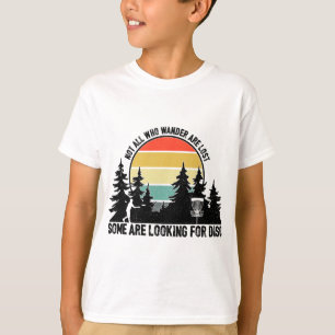 Retro Vintage Who Wander Are Lost Some Are Looking T-Shirt