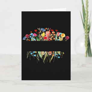 Retro Vintage Wildflower Mental Health Problems Aw Card