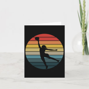 Retro Vintage Wnba Basketball Logo Card