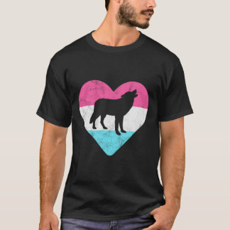 Retro Vintage Wolf Gift For Women Or Girls T-Shirt