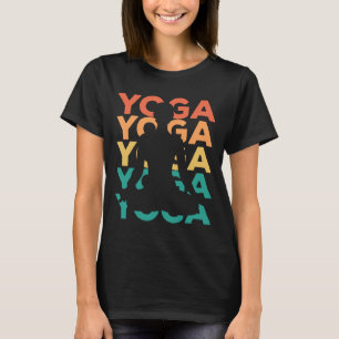 Retro Vintage Yoga Gift For Yogis T-Shirt