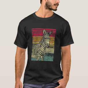 Retro Vintage Zebra Classic T-Shirt