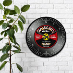 Retro Vinyl 45 Record Personalised Wall Clock<br><div class="desc">Fun,  personalised retro music fan custom wall clock! Except the numbers,  all of the text on this design is in a template form.  Change all the text or leave some as is,  for the perfect personalised,  retro 45 vinyl record music lover gift!</div>