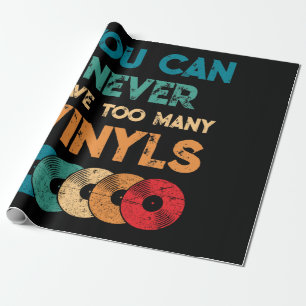 Retro Vinyl LP Record Vintage You Can Never Have Wrapping Paper