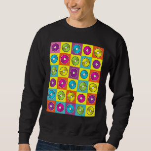 Retro Vinyl Plates Sweatshirt