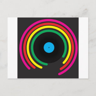 Retro Vinyl Postcard