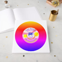 Retro Vinyl Record 45 RPM Rainbow 50th Birthday GB