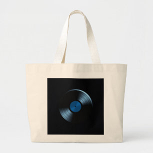 Retro Vinyl Record Album Large Tote Bag