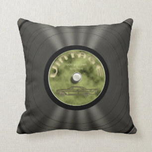 Retro Vinyl Record Cushion