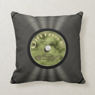 Retro Vinyl Record Cushion