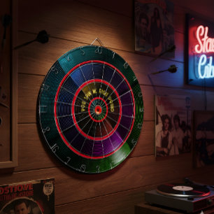 Retro Vinyl Record Dart Board Spin into Nostalgia