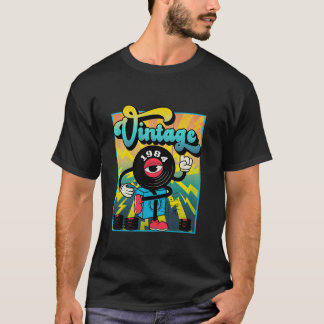 Retro Vinyl Record Doodle Funny 40th Birthday Vint T-Shirt