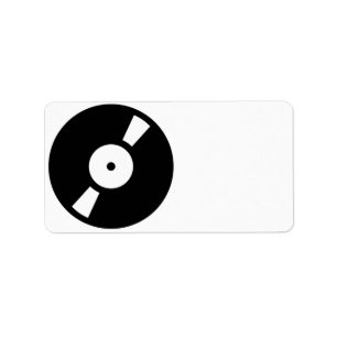 retro vinyl record label