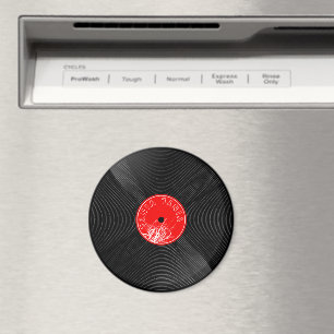 Retro Vinyl Record Magnet Vintage Music Decor