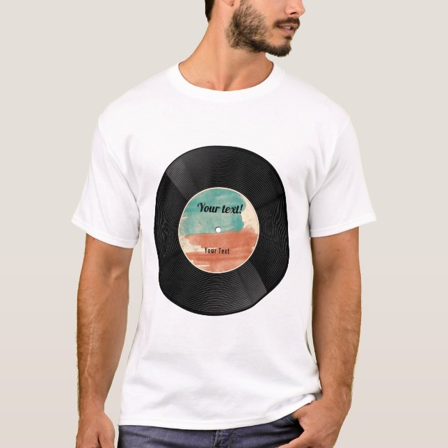 Retro Vinyl Record Music Album Classic  T-Shirt (Front)