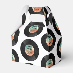 Retro Vinyl Record Music Birthday Party   Favour Box