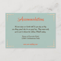 Retro Vinyl Record Sky Blue Wedding Accommodations