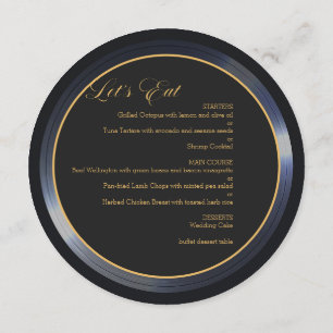 Retro Vinyl Record   Wedding Place Cards   Menu 