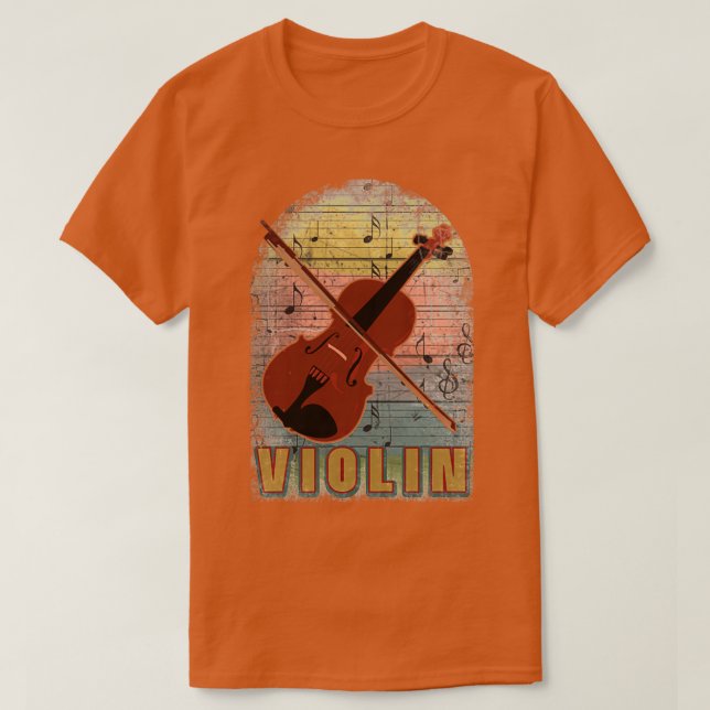 Retro Violin Stringed Instrument Pullover Sweat (Design Front)