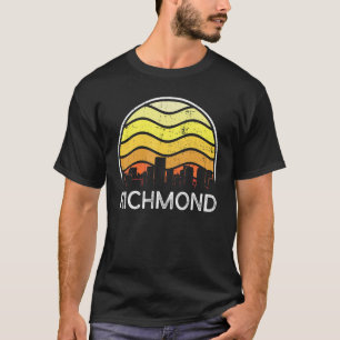Retro Virginia Richmond Visitors Skyline Vintage U T-Shirt