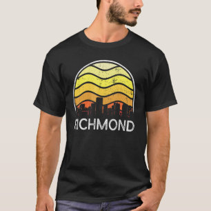 Retro Virginia Richmond Visitors Skyline Vintage U T-Shirt