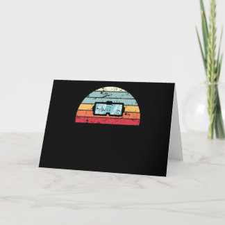 Retro Virtual Reality Sunset Vintage vr Sunrise Card