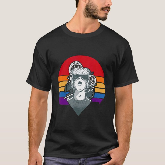 Retro Virtual Reality VR Goggles 2 T-Shirt (Front)