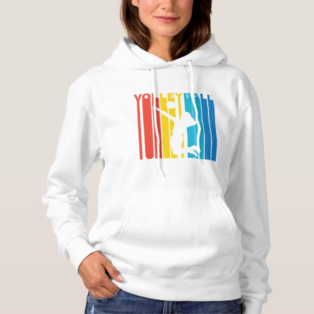 Retro Volleyball Hoodie (Front)