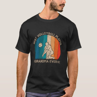 Retro Volleyball Player Design For Grandma Cool Mo T-Shirt
