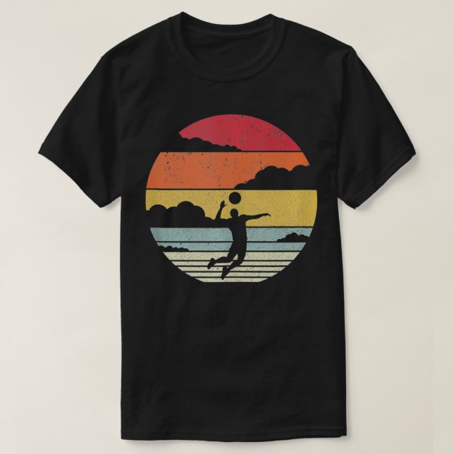 Retro Volleyball  T-Shirt (Design Front)