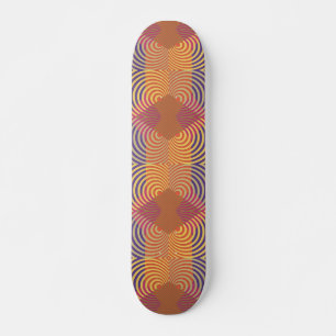 Retro Vortex Ripple Skateboard