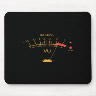 Retro Vu Metre Vintage Audio Engineer Recording Me Mouse Mat