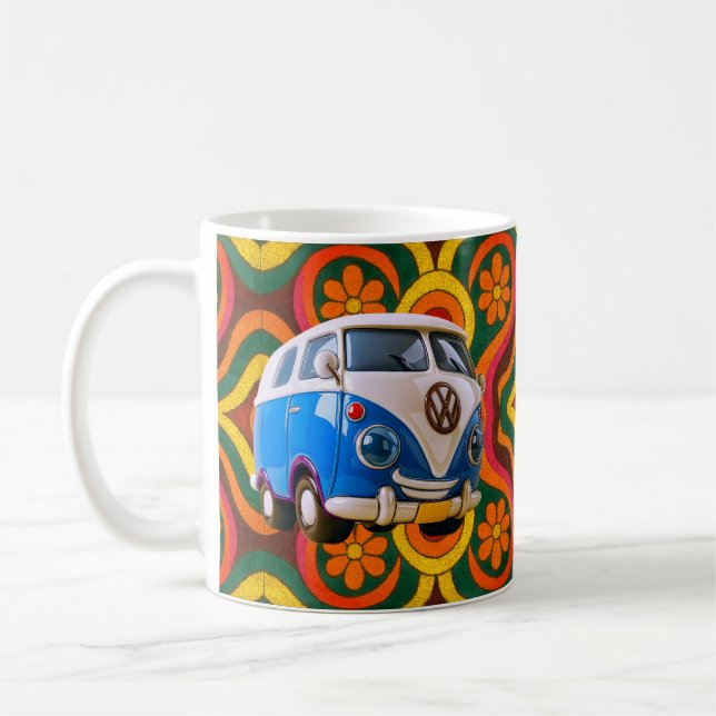 Retro VW Bus Coffee Mug (Left)