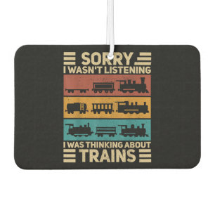 Retro Wagon Train Lover Model Railroad Conductor F Car Air Freshener